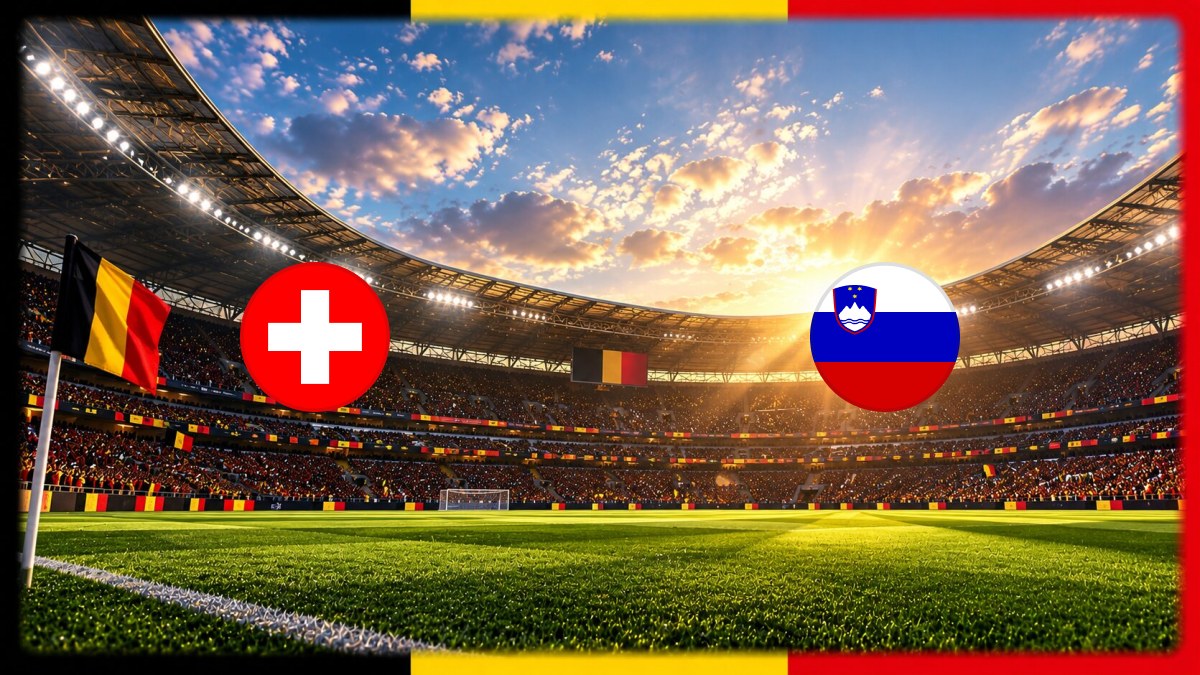 Switzerland - Slovenia wedstrijdbeeld
