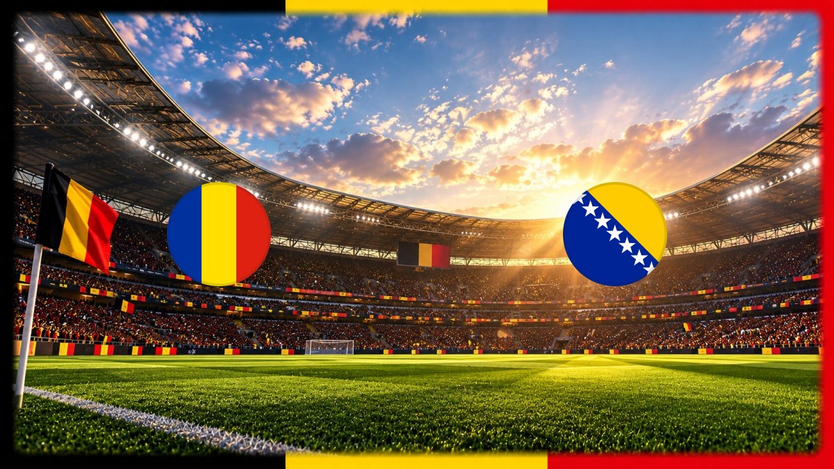 Romania - Bosnia & Herzegovina wedstrijdbeeld