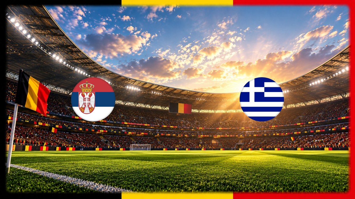 Serbia - Greece wedstrijdbeeld