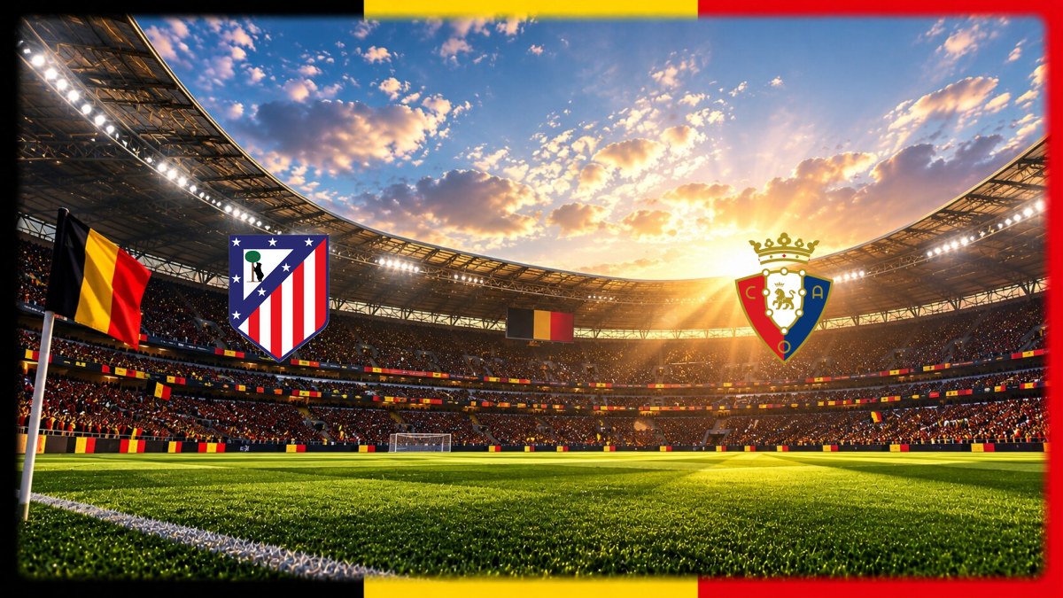 Atlético Madrid - Osasuna wedstrijdbeeld