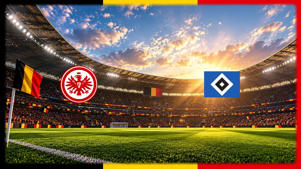 Eintracht Frankfurt - Hamburger SV wedstrijdbeeld
