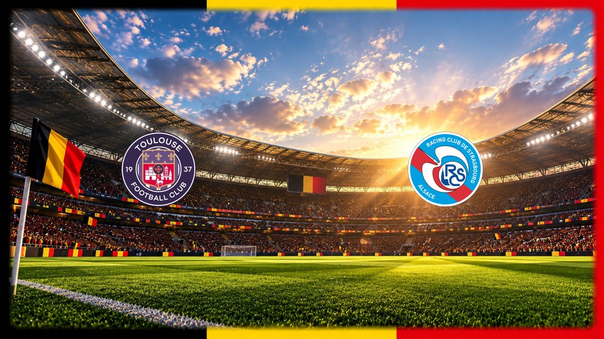 Toulouse - RC Strasbourg wedstrijdbeeld