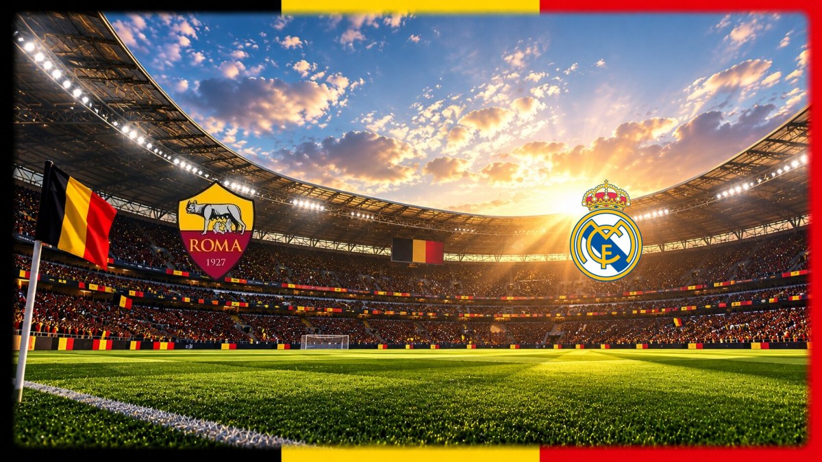 AS Roma - Real Madrid wedstrijdbeeld