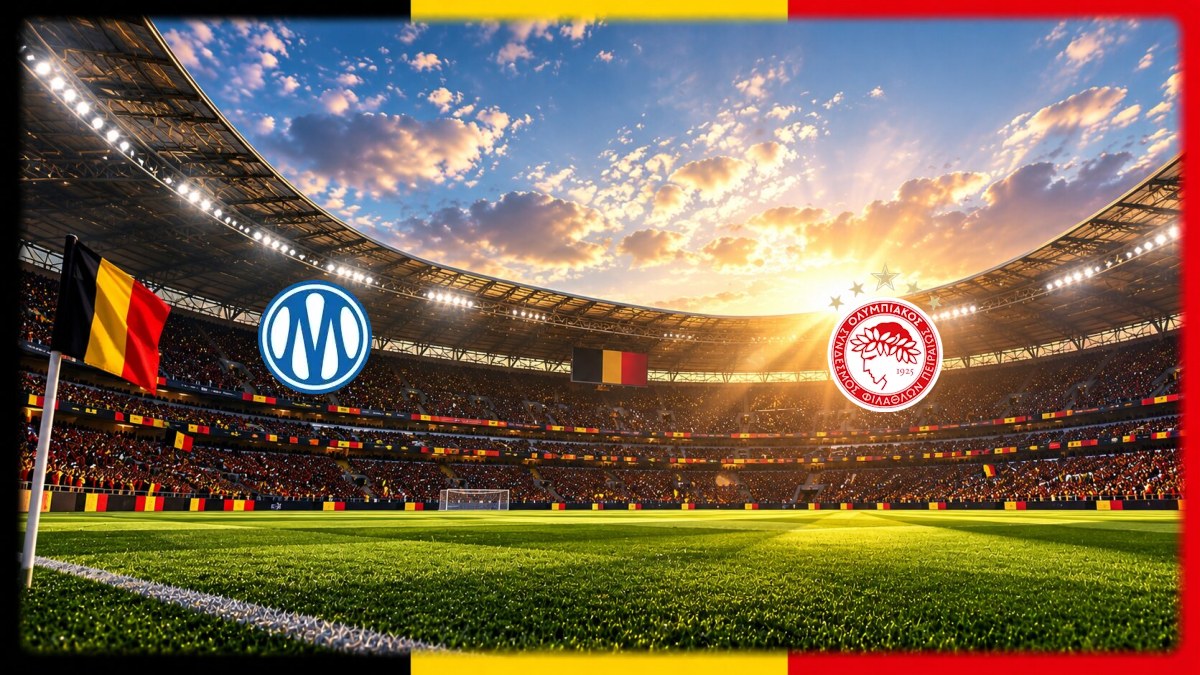 Olympique de Marseille - Olympiacos FC wedstrijdbeeld