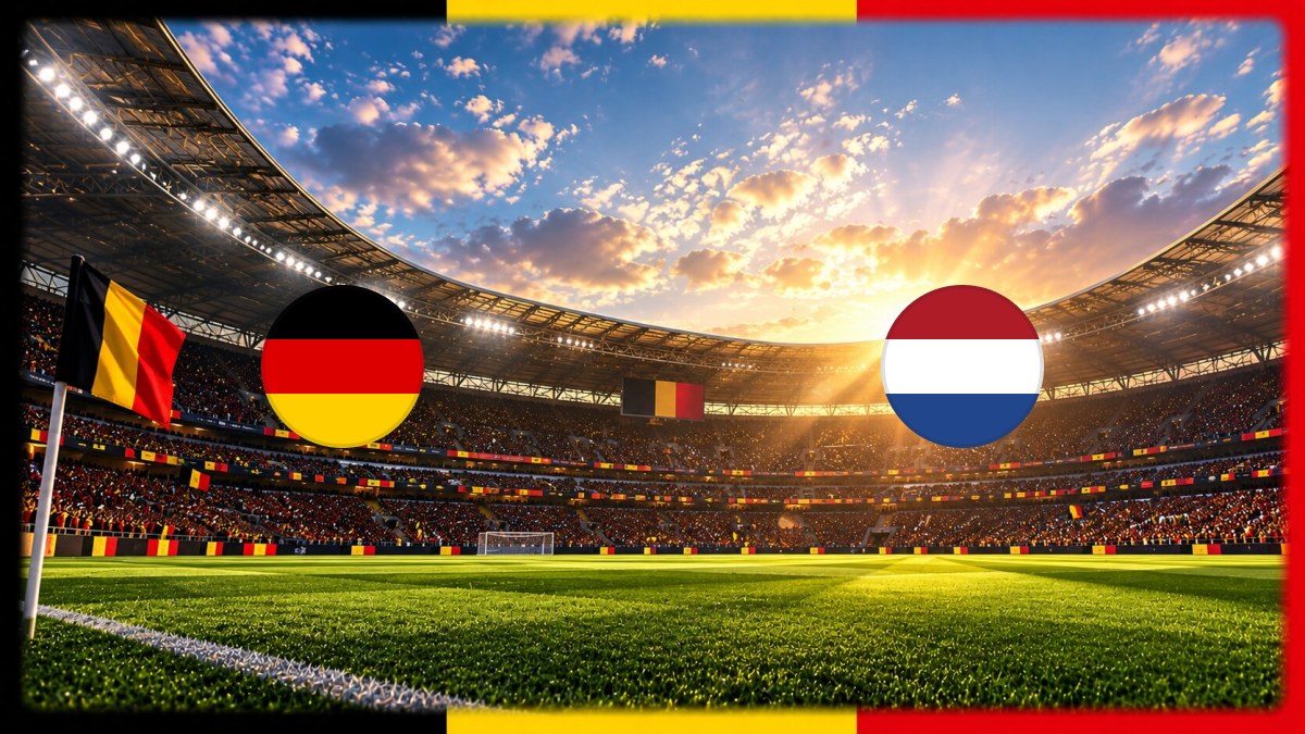 Germany - Netherlands wedstrijdbeeld