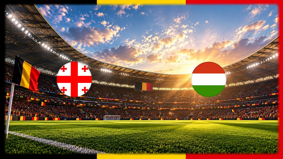 Georgia - Hungary wedstrijdbeeld